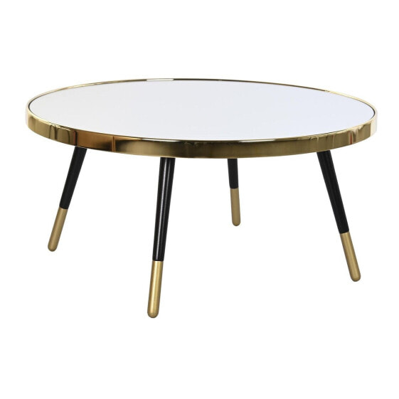Кофейный столик DKD Home Decor Glamour Позолоченный Серебристый Сталь Зеркало 82,5 x 82,5 x 40 cm