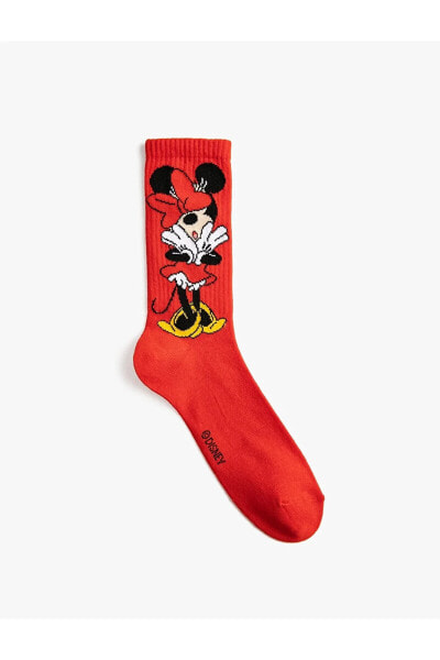 Minnie Mouse Soket Çorap Lisanslı Baskılı