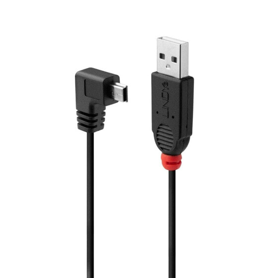 Кабель USB 2.0 A — Mini USB B LINDY 31971 1 m Чёрный