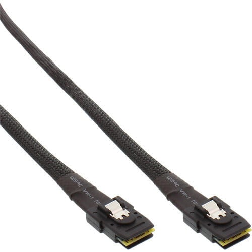 InLine SAS cable int. - Mini-SAS SFF-8087 to Mini-SAS SFF-8087 - w/Sideband - 1m
