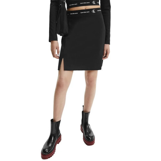 CALVIN KLEIN JEANS Repeat Logo Elastic Milano Skirt