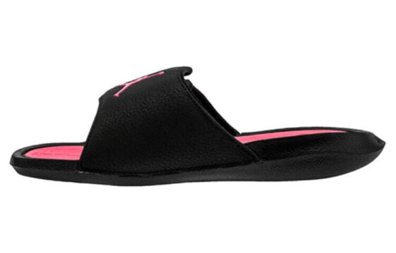 Спортивные тапочки Air Jordan Hydro 6 grade-school черно-розовые