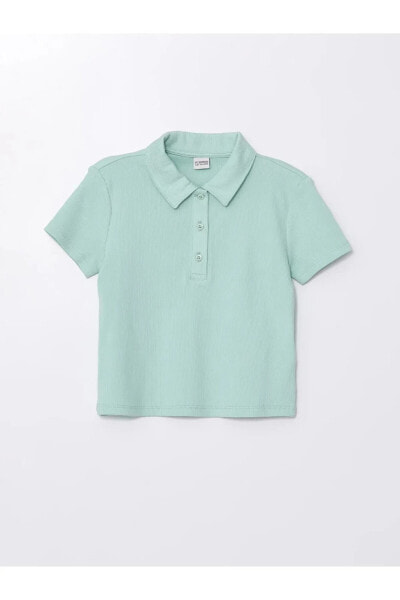 LCW Kids Polo Yaka Kısa Kollu Kız Çocuk Tişört L C M WAIKINAİ