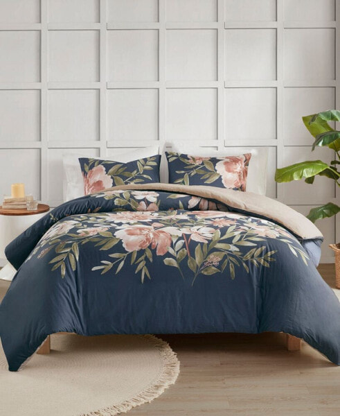 Camillia Cotton 3-Pc. Duvet Cover Set, King/California King