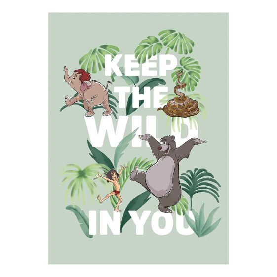 Wandbild Jungle Book Keep the Wild