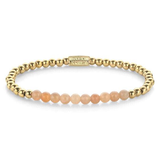 Gold-plated bracelet Sunstone meets Yellow Gold RR-40139-G
