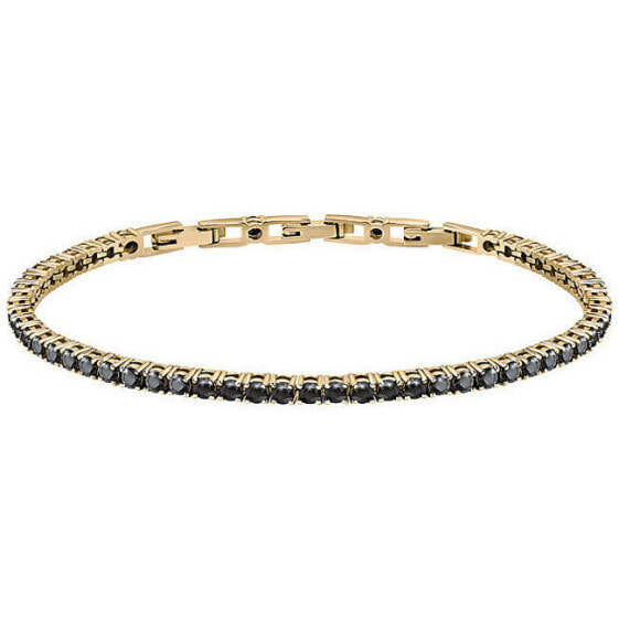 Men´s gold-plated bracelet Tennis SATT02
