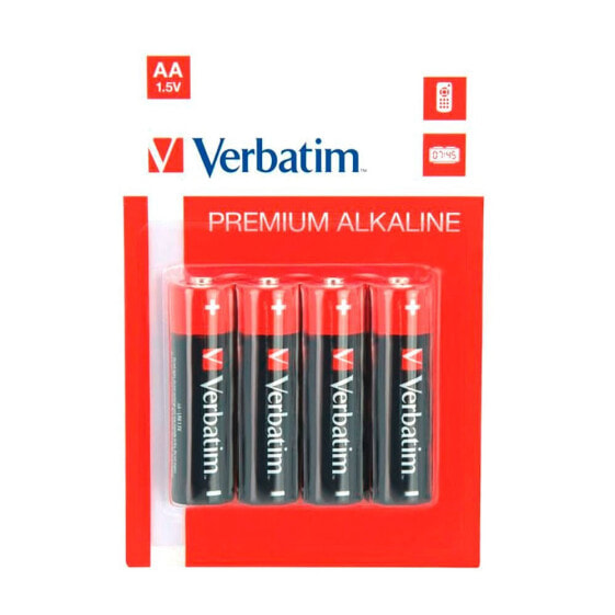 VERBATIM 1x4 Mignon AA LR6 Batteries