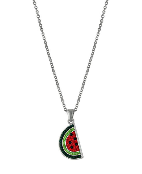 Macy's women's Crystal Watermelon Pendant Necklace