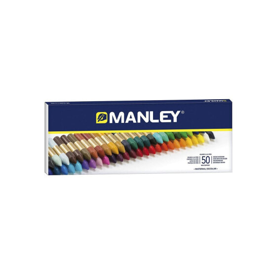 Цветные мелки Manley Разноцветный 50 шт.