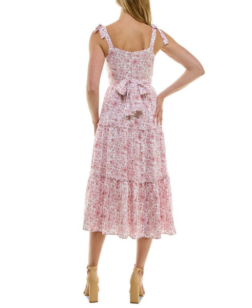 Платье Trixxi Длинное с объемными юбками и завязками