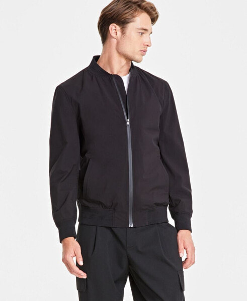 Men's Regular-Fit Water-Resistant Full-Zip Bomber Jacket, Created for Macy's