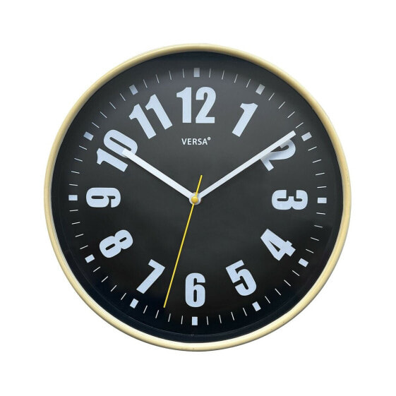 Часы настенные Versa Чёрный Пластик 4 x 30 x 30 см
