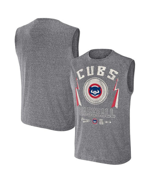 Men's Darius Rucker Collection by Charcoal Chicago Cubs Muscle Tank Top