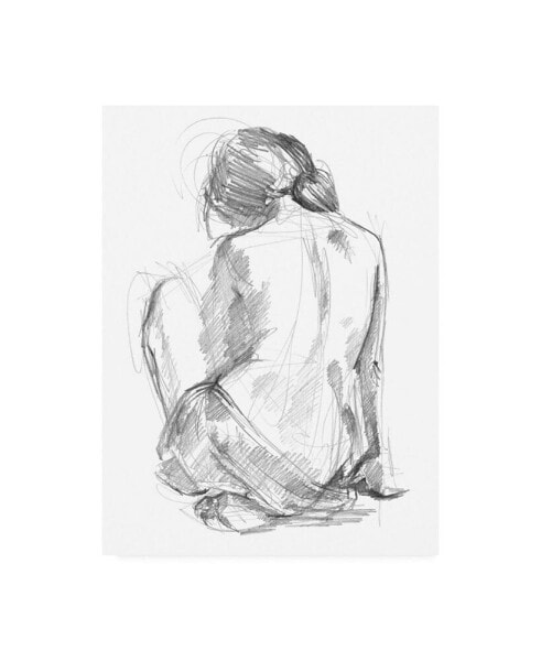 Jennifer Paxton Parker Sitting Pose I Canvas Art - 15" x 20"