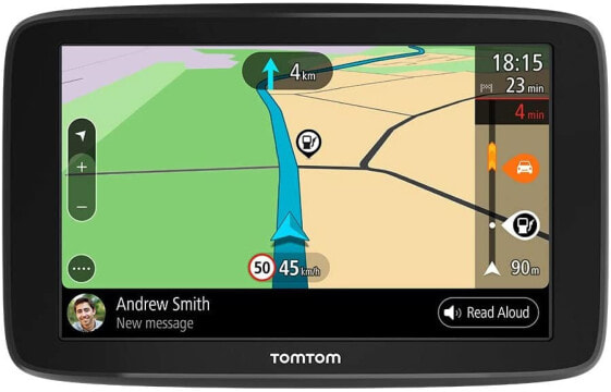 TomTom GO Basic Car Sat Nav (15.2 cm (6 inches), Updates via Wi-Fi, Traffic via Smartphone, Lifetime Map Updates (Europe), Smartphone Messages, Tomtom Road Trips)