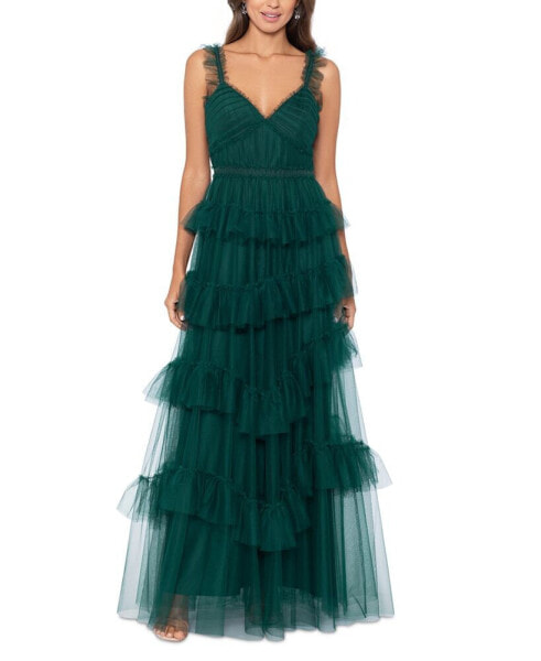 Women's Ruffled Tiered Gown