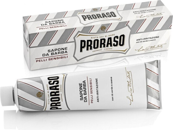 Proraso Proraso White Mydło do golenia w wygodnej tubce dedykowane skórze wrażliwej 150 ml