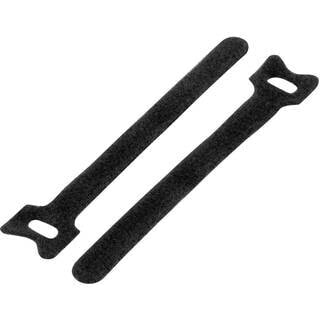 Conrad Electronic SE Conrad TC-MGT-310BK203, Hook & loop cable tie, Black, 31 cm, 16 mm