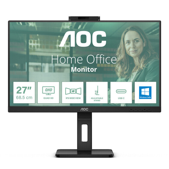 AOC 60.5cm 23.8" 24P3QW 16 09 2xHDMI+DP IPS black retail - Flat Screen - 60.5 cm