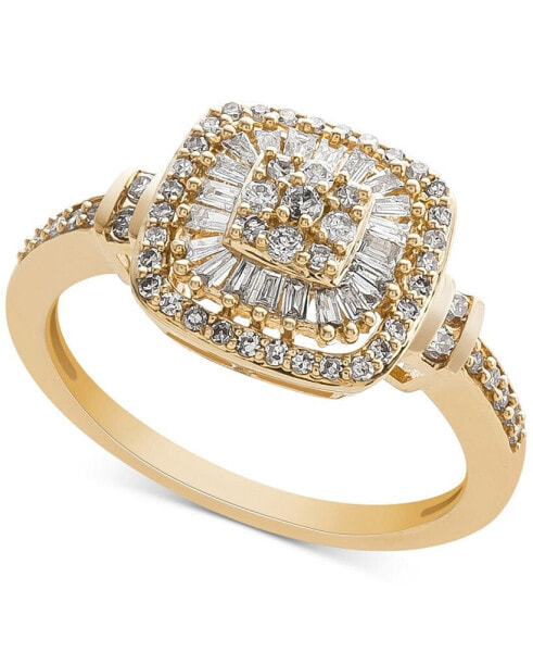 Diamond Vintage-Inspired Ring (1/2 ct. t.w.) in 14k White, Yellow or Rose Gold