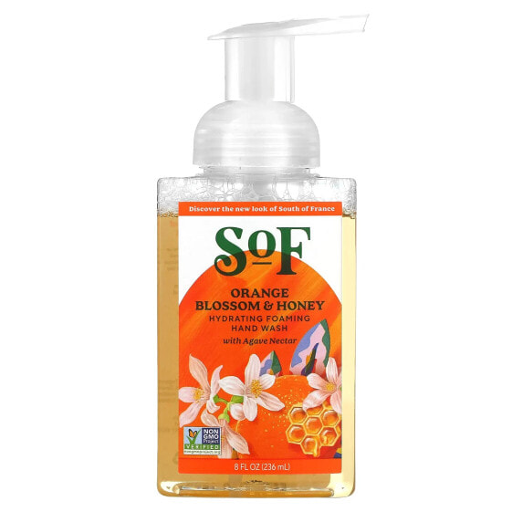 Hydrating Foaming Hand Wash with Agave Nectar, Orange Blossom & Honey, 8 fl oz (236 ml)