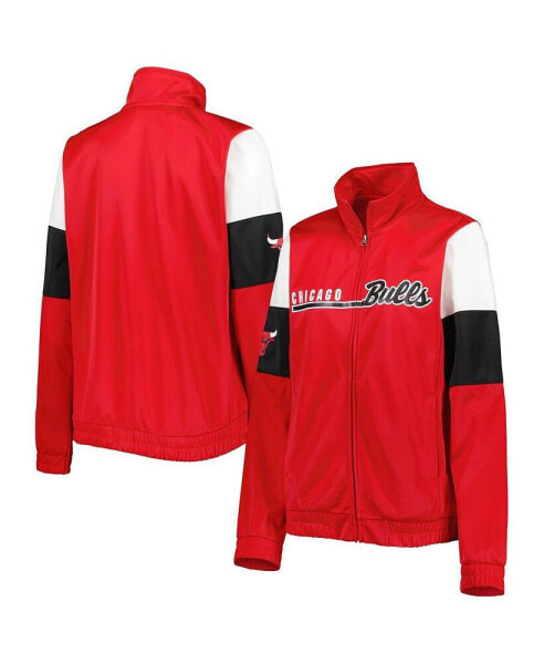 Толстовка женская G-III 4Her by Carl Banks Chicago Bulls красная Full-Zip Track