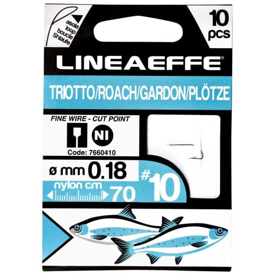 Крючок рыболовный Lineaeffe "Roach Tied Hook" размер 6, Ø Монофильная леска 0,22, Спорт и отдых > Охота и рыбалка > Рыбалка > Крючки, грузила, джиг-головки