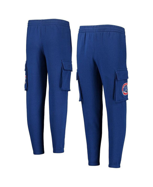Big Boys Royal Chicago Cubs Players Anthem Fleece Cargo Pants