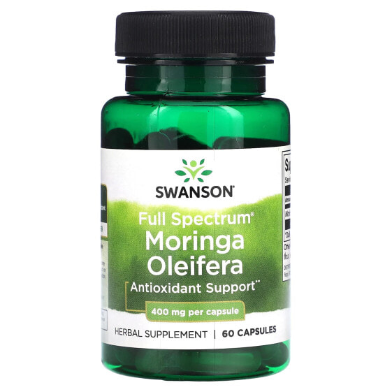Full Spectrum Moringa Oleifera, 400 mg, 60 Capsules