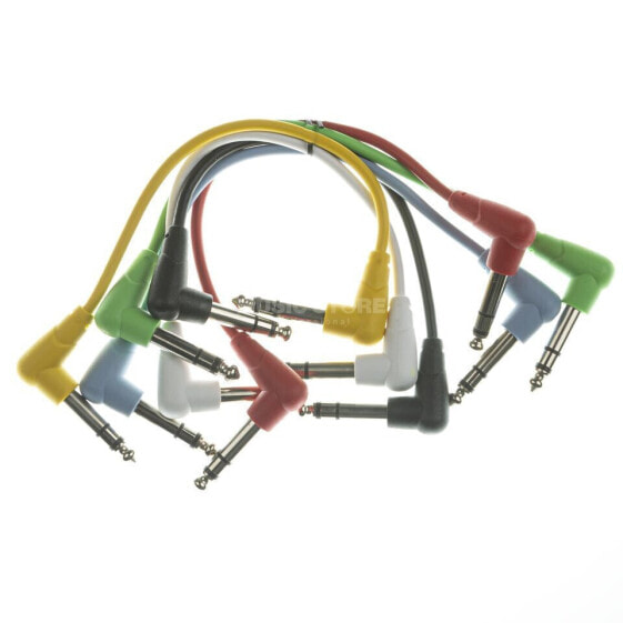 MUSIC STORE patch cable 6-pack 0,15 m