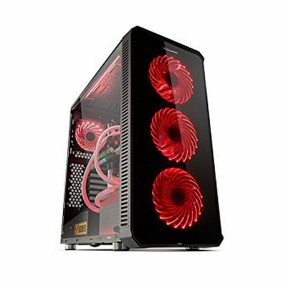 ATX Semi-tower Box Nox NXHUMMERTGX RGB Black