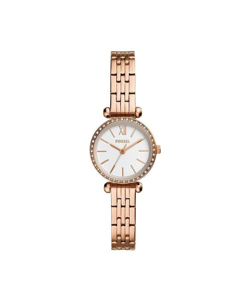 Ladies Tillie Mini three hand, rose gold tone stainless steel watch 26mm