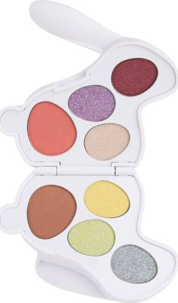 Makeup Revolution I Heart Revolution Bunny Shadow Palette Paletka cieni do powiek (8) Fluffy - królik biały 1szt