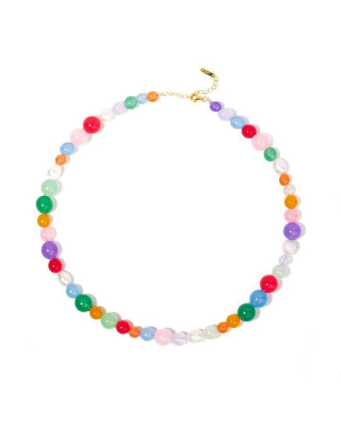 Little Sky Stone women's Multi-color Quartz Beaded Necklace