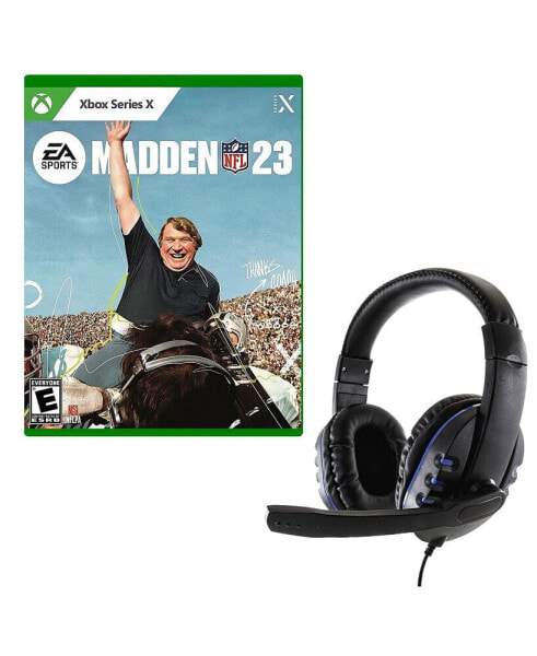 Madden NFL 23 Game and Universal Headset for Series X