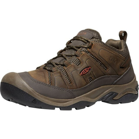 [1026781] Mens Keen Circadia Vent Hiking Boots - Bison/Potters Clay