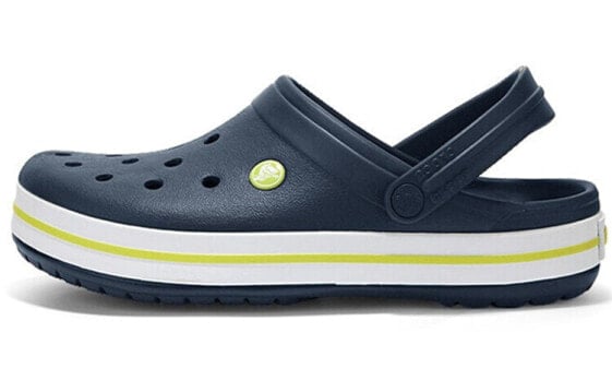 Сандалии Crocs Crocband легкие и прочные для мужчин и женщин, голубые с желтым