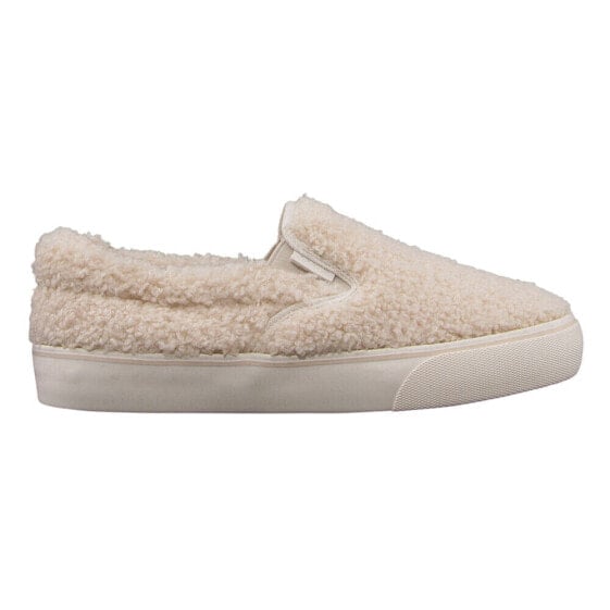 Lugz Clipper Fleece Slip On Womens Off White Sneakers Casual Shoes WCLIPFT-2614