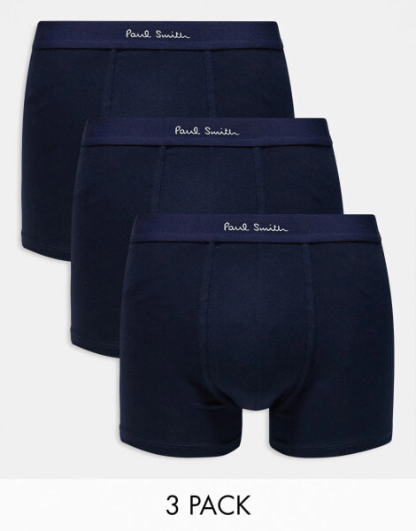 Paul Smith 3 pack trunks in blue