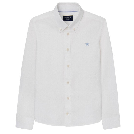 HACKETT Washed Oxford long sleeve shirt