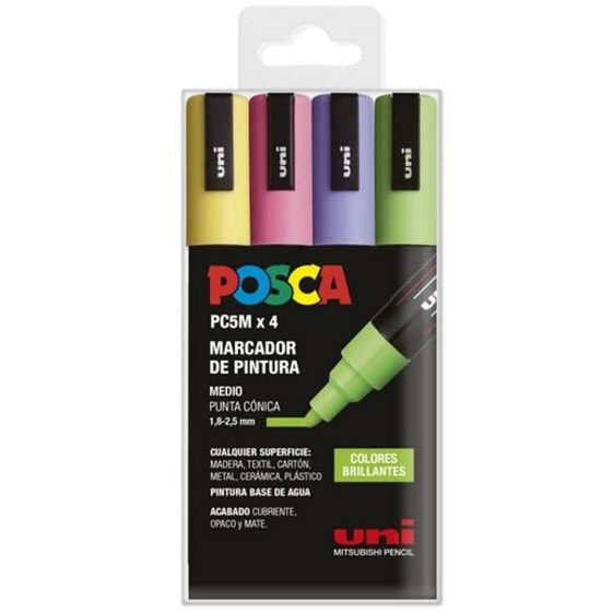 Маркеры цветные POSCA PC-5M Bright 4 Предмета