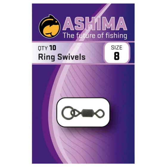 ASHIMA FISHING Ring Swivels 10 Units