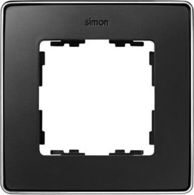 Kontakt-Simon Simon Detail 82 Ramka pojedyncza Detail SELECT-metal GRAFIT / podstawa Chrom 8201610-241