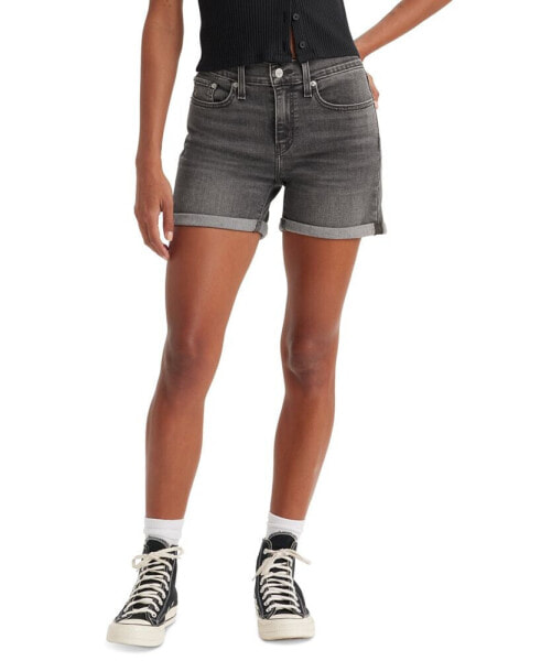 Women's Mid Rise Mid-Length Stretch Shorts