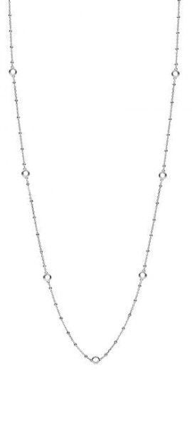 Storie RZC050 Long Silver Necklace with Pendant Rings