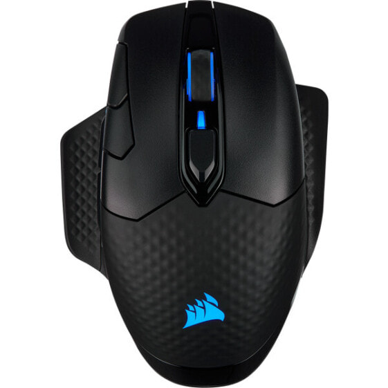 Corsair DARK CORE RGB PRO - Right-hand - Optical - RF Wireless + Bluetooth + USB Type-A - 18000 DPI - Black