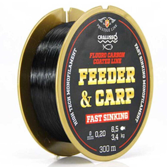 CRALUSSO Feeder&Carp Coated Fast Sinking 300 m Monofilament