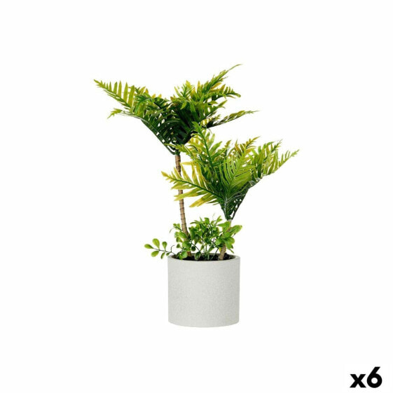 Декоративное растение Пальмовое Пластик Цемент 12 x 45 x 12 cm (6 штук)