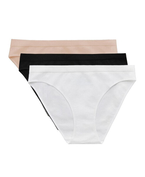 Women's Cabana Cotton Seamless Bikini Underwear 3-Pack G1284P3